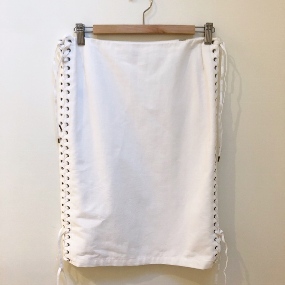 Ralph lauren collection size 4 white skirt - Picture 3 of 5
